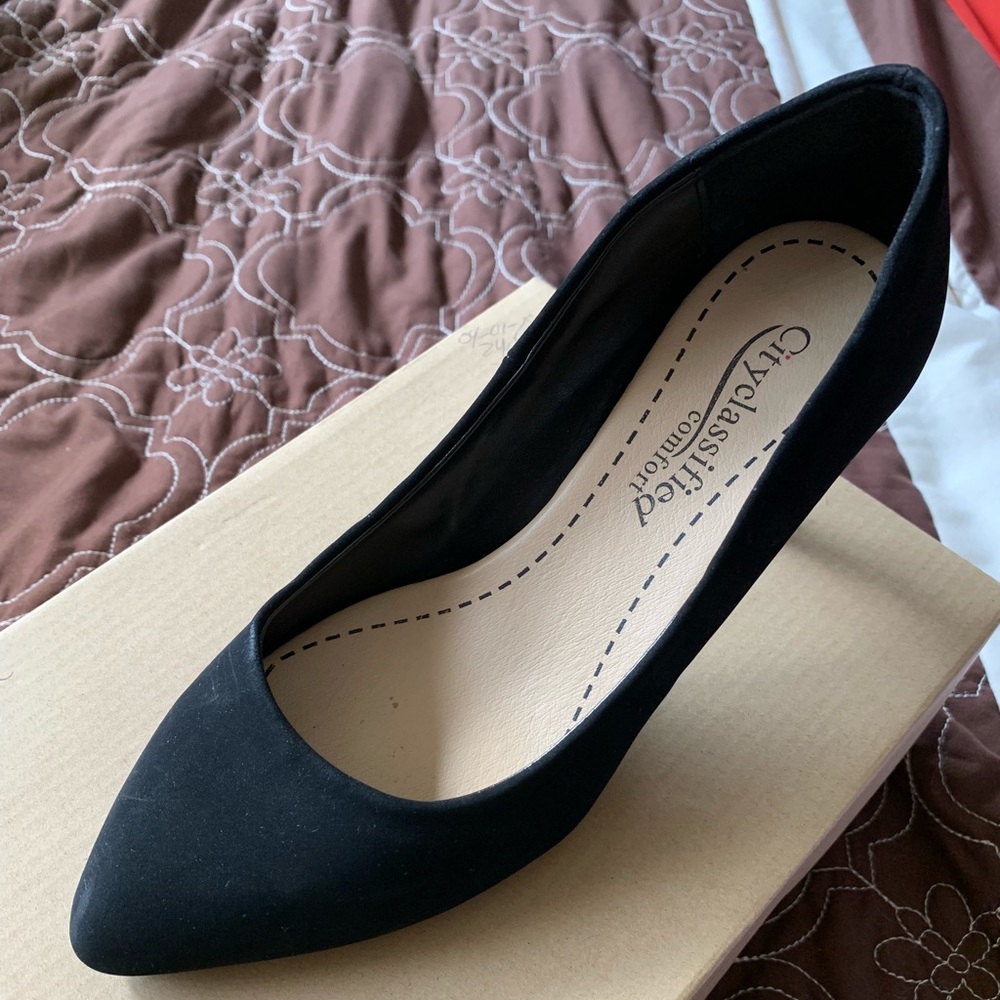 BLACK SUEDE HEELS